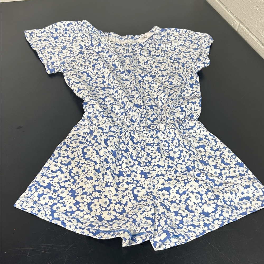 GAP Kids Blue and White‎ Floral Romper